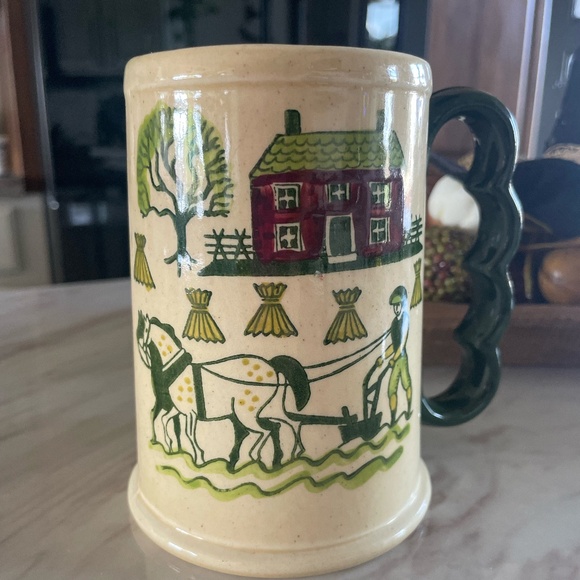 VTG POTTERY POPPY TRAIL BY METLOX PROVINCIAL GRAND COFFEE/TEA MUG/BEER STEIN - Picture 1 of 10